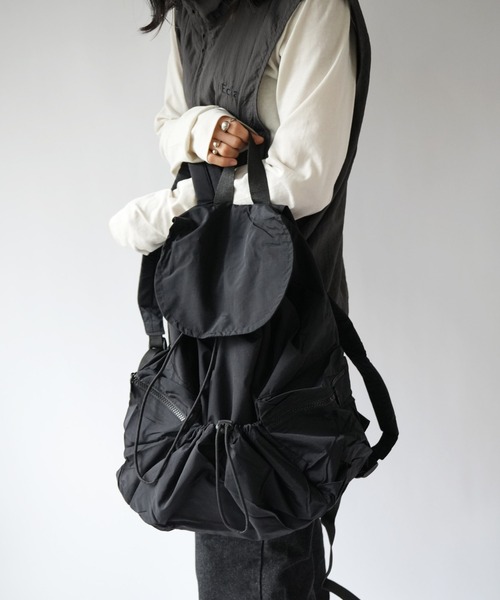 Port(ポート)の「【 Port / ポート 】 フラップ ドロスト ポケット リュック #(バックパック/リュック・レディース・ブラウン/ブラック/アイボリー・FREE)」の14枚目の写真