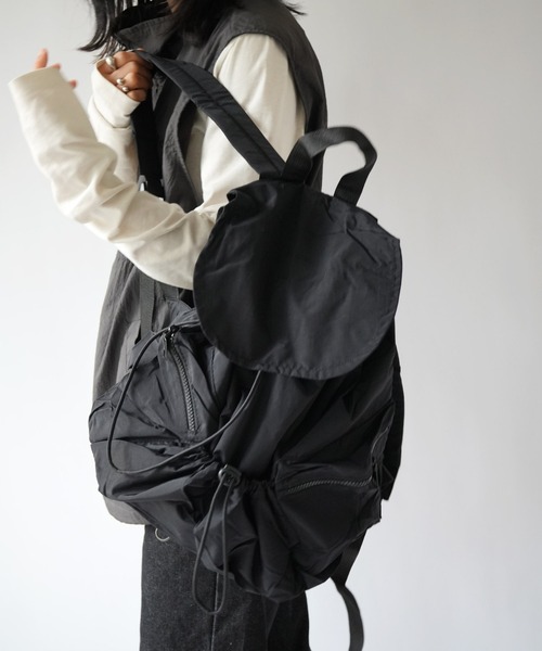 Port(ポート)の「【 Port / ポート 】 フラップ ドロスト ポケット リュック #(バックパック/リュック・レディース・ブラウン/ブラック/アイボリー・FREE)」の12枚目の写真