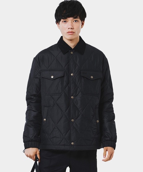 THERMORE中綿 コーデュロイカラーキルティングジャケット（ブルゾン