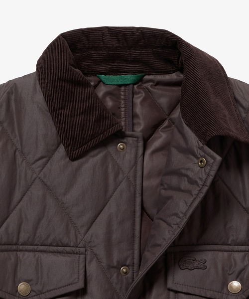 LACOSTE(ラコステ)の「THERMORE中綿 コーデュロイカラーキルティングジャケット(ブルゾン・メンズ・ダークブラウン/ブラック/ネイビー・50/48/46/52)」の8枚目の写真