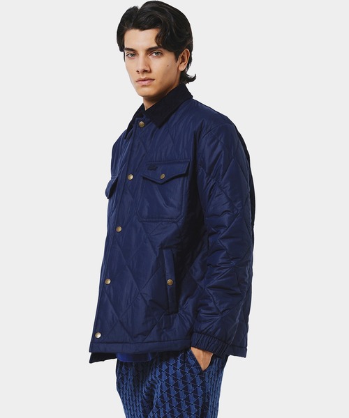 THERMORE中綿 コーデュロイカラーキルティングジャケット（ブルゾン