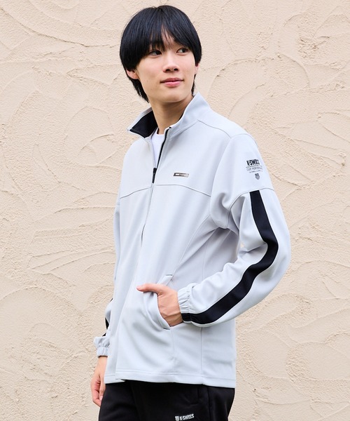 セール】【K-SWISS/ケースイス】鹿の子ダンボールトラックジャケット