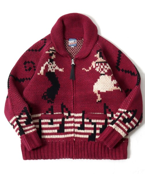 セール】HOUSTON（ヒューストン）SOUVENIA COWCHIN SWETER（CAT・DANCE