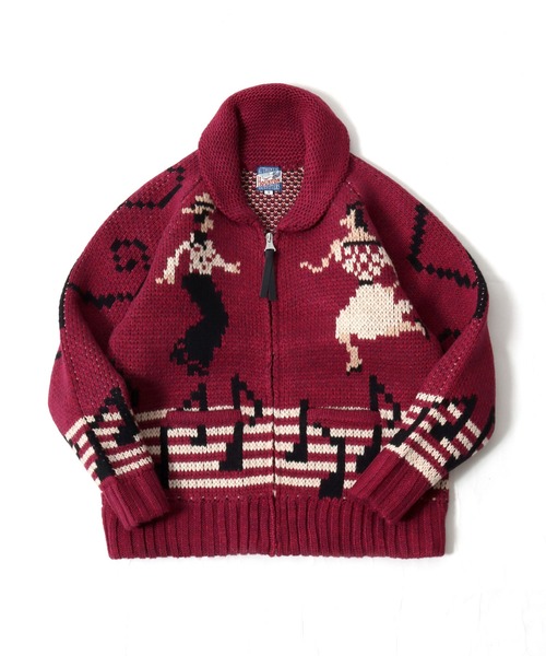 HOUSTON(ヒューストン)の「HOUSTON(ヒューストン)SOUVENIA COWCHIN SWETER(CAT・DANCE)カウチンセータージャケット レディース(カーディガン/ボレロ・レディース・ブルー系1/ピンク系1/ピンク系2/ナチュラル・1/0)」の20枚目の写真