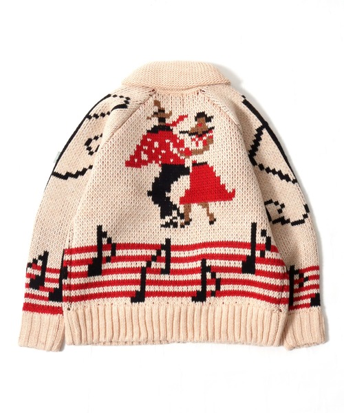 HOUSTON(ヒューストン)の「HOUSTON(ヒューストン)SOUVENIA COWCHIN SWETER(CAT・DANCE)カウチンセータージャケット レディース(カーディガン/ボレロ・レディース・ブルー系1/ピンク系1/ピンク系2/ナチュラル・1/0)」の17枚目の写真