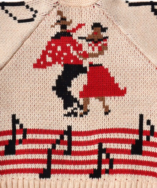 HOUSTON(ヒューストン)の「HOUSTON(ヒューストン)SOUVENIA COWCHIN SWETER(CAT・DANCE)カウチンセータージャケット レディース(カーディガン/ボレロ・レディース・ブルー系1/ピンク系1/ピンク系2/ナチュラル・1/0)」の19枚目の写真