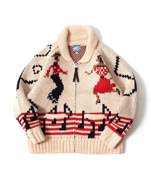 HOUSTON(ヒューストン)の「HOUSTON(ヒューストン)SOUVENIA COWCHIN SWETER(CAT・DANCE)カウチンセータージャケット レディース(カーディガン/ボレロ・レディース・ブルー系1/ピンク系1/ピンク系2/ナチュラル・1/0)」の16枚目の写真