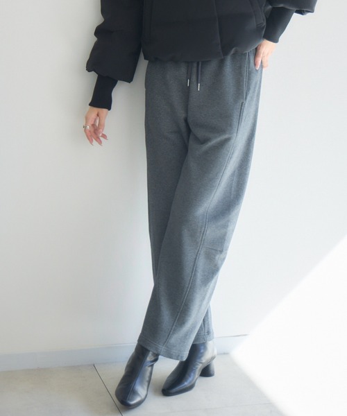 KATHARINE ROSS（キャサリンロス）の「【PILLINI/ピリーニ】裏毛カーブパンツ（その他パンツ・レディース・ブラック/グレー/ブラウン・FREE）」の3枚目の写真