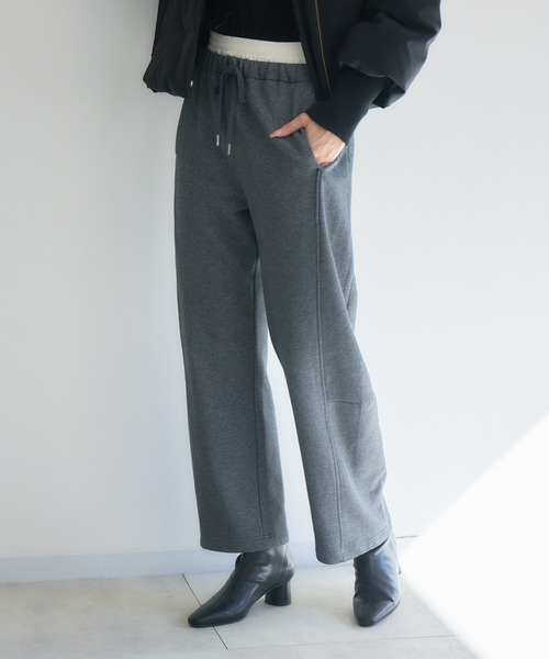KATHARINE ROSS（キャサリンロス）の「【PILLINI/ピリーニ】裏毛カーブパンツ（その他パンツ・レディース・ブラック/グレー/ブラウン・FREE）」の8枚目の写真