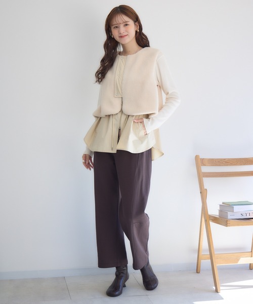 KATHARINE ROSS（キャサリンロス）の「【PILLINI/ピリーニ】裏毛カーブパンツ（その他パンツ・レディース・ブラック/グレー/ブラウン・FREE）」の21枚目の写真