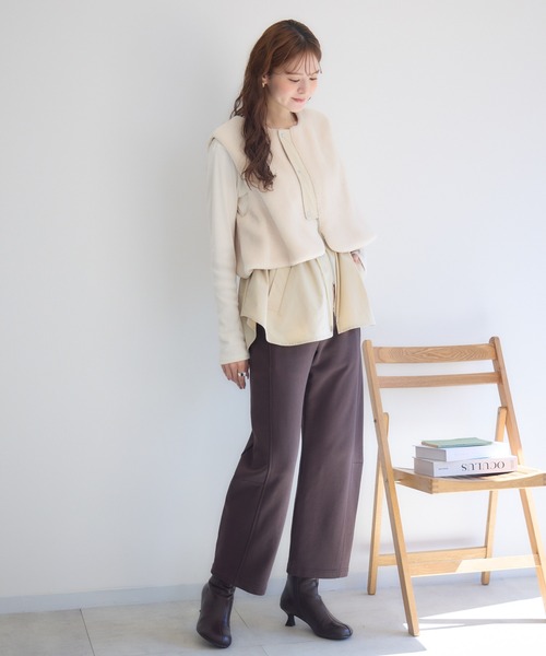 KATHARINE ROSS（キャサリンロス）の「【PILLINI/ピリーニ】裏毛カーブパンツ（その他パンツ・レディース・ブラック/グレー/ブラウン・FREE）」の22枚目の写真