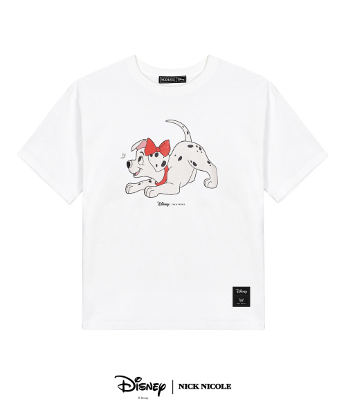 NICK&NICOLE(ニックアンドニコール)の「DISNEY BUTTERFLY RIBBON DALMATIAN TOP_WHITE(Tシャツ/カットソー・レディース・その他・FREE)」の4枚目の写真