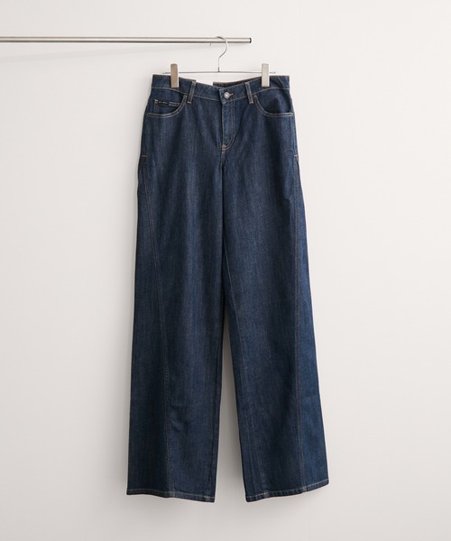 GUESS JEANS(ゲスジーンズ)の「【GUESS(ゲス)】WIDE LEG TWISTED(デニムパンツ・レディース・ブルー系その他3/ブルー系その他5・L/M/S)」の1枚目の写真