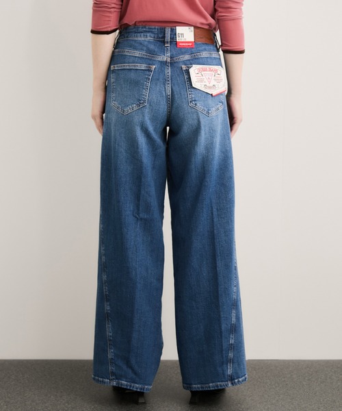 GUESS JEANS(ゲスジーンズ)の「【GUESS(ゲス)】WIDE LEG TWISTED(デニムパンツ・レディース・ブルー系その他3/ブルー系その他5・L/M/S)」の7枚目の写真