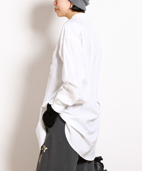 AMERICANA（アメリカーナ）の「【AMERICANA/アメリカーナ】別注 OXBD SHIRT（シャツ/ブラウス・レディース・ホワイト/スカイブルー・FREE）」の8枚目の写真