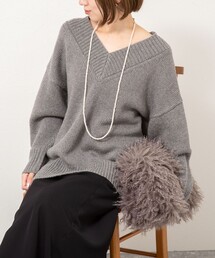 NOLLEY’S sophi ヘアリーVネックプルオーバーニット NOLLEY'S Sophi（ノーリーズソフィ）の「ヘアリーVネックプルオーバー