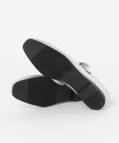 PARADIS COULEUR（パラディクルール）の「【PARADIS COULEUR】ラウンドトウソフトレザーメリージェーン(31500P)（パンプス・レディース・シルバー/ブラック・23/24/24.5/23.5/22.5）」の4枚目の写真