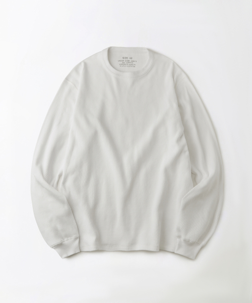 OUTSTANDING(アウトスタンディング)の「THERMAL LONG SLEEVE TEE_OFF WHITE(Tシャツ/カットソー・メンズ・その他・MEDIUM/LARGE/X-LARGE)」の1枚目の写真