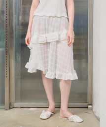 TXT x TSW Textured Skirt [White]