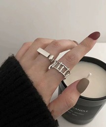 mul.（ムル）の「【456686】シンプルリング2点セット(RZ)（リング）」