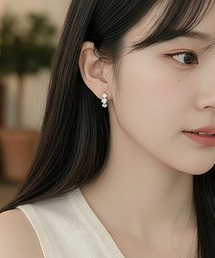 【Sonu jewelry(ソヌジュエリー)】フラワーモチーフフープピアス oku-pierce-8-3【RBTS】