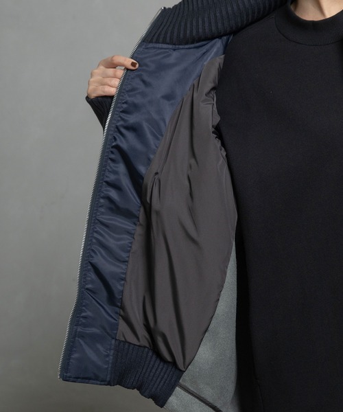 MARECHAL TERRE（マルシャルテル）の「フーディーブルゾン（ブルゾン・レディース・ブラック/ブラウン/カーキ/ネイビー・MEDIUM）」の8枚目の写真