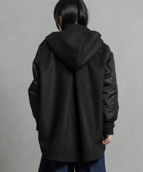 MARECHAL TERRE（マルシャルテル）の「フーディーブルゾン（ブルゾン・レディース・ブラック/ブラウン/カーキ/ネイビー・MEDIUM）」の11枚目の写真