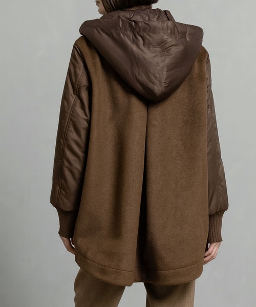 MARECHAL TERRE（マルシャルテル）の「フーディーブルゾン（ブルゾン・レディース・ブラック/ブラウン/カーキ/ネイビー・MEDIUM）」の22枚目の写真