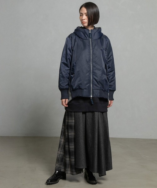 MARECHAL TERRE（マルシャルテル）の「フーディーブルゾン（ブルゾン・レディース・ブラック/ブラウン/カーキ/ネイビー・MEDIUM）」の18枚目の写真