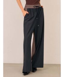 null.（ヌル）の「ソフトジャージーストライプパンツ（スウェットパンツ）」