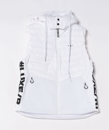 LUXE/R GOLF（ラグジュ ゴルフ）の「(RM)【LUXE/R GOLF】2WAY コンビネーション ダウン フード ベスト（ダウンベスト）」