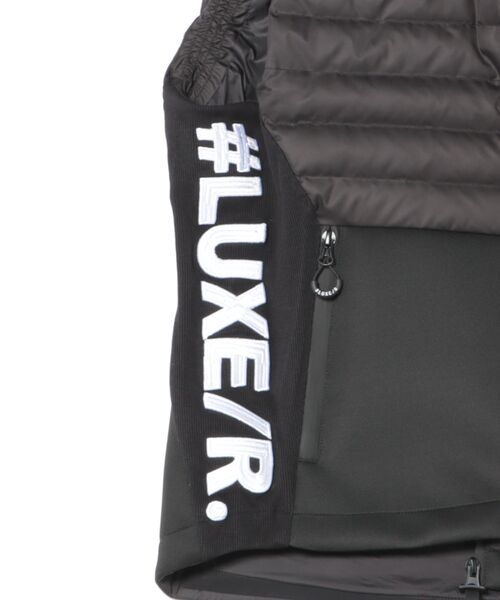 LUXE/R GOLF（ラグジュ ゴルフ）の「(RM)【LUXE/R GOLF】2WAY コンビネーション ダウン フード ベスト（ダウンベスト・メンズ・オフホワイト/チャコールグレー/ブラック・L/XL/M）」の6枚目の写真