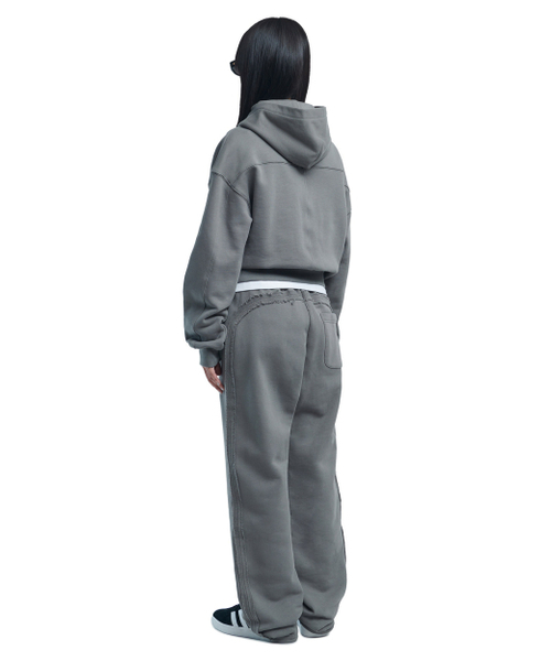 NOMANUAL（NOMANUAL）の「M.L HOODED ZIP-UP - GRAY（パーカー・レディース・その他・SMALL/MEDIUM/LARGE/X-LARGE）」の6枚目の写真