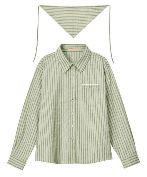 BITTER CELLS（ビターセルズ）の「Iris Shirt & Bonnet Set - Green（シャツ/ブラウス・レディース・その他・FREE）」の2枚目の写真