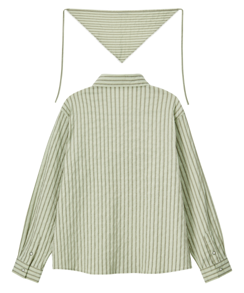 BITTER CELLS（ビターセルズ）の「Iris Shirt & Bonnet Set - Green（シャツ/ブラウス・レディース・その他・FREE）」の3枚目の写真