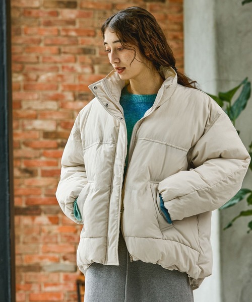 GEORGE'S（ジョージズ）の「スタンド中綿ブルゾン（ブルゾン・レディース・ブラック/ベージュ/オフホワイト・SMALL/MEDIUM）」の16枚目の写真