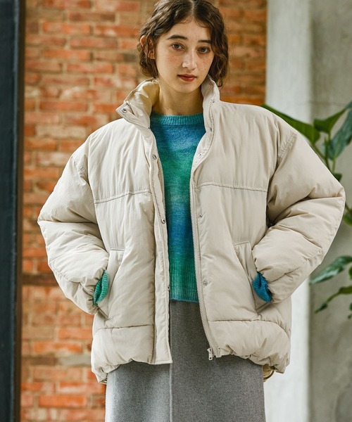 GEORGE'S（ジョージズ）の「スタンド中綿ブルゾン（ブルゾン・レディース・ブラック/ベージュ/オフホワイト・SMALL/MEDIUM）」の20枚目の写真