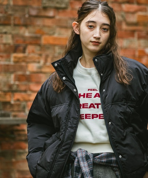 GEORGE'S（ジョージズ）の「スタンド中綿ブルゾン（ブルゾン・レディース・ブラック/ベージュ/オフホワイト・SMALL/MEDIUM）」の7枚目の写真