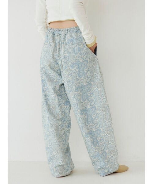 Ungrid（アングリッド）の「ペイズリーラフデニムパンツ（デニムパンツ・レディース・ブルー・FREE）」の6枚目の写真