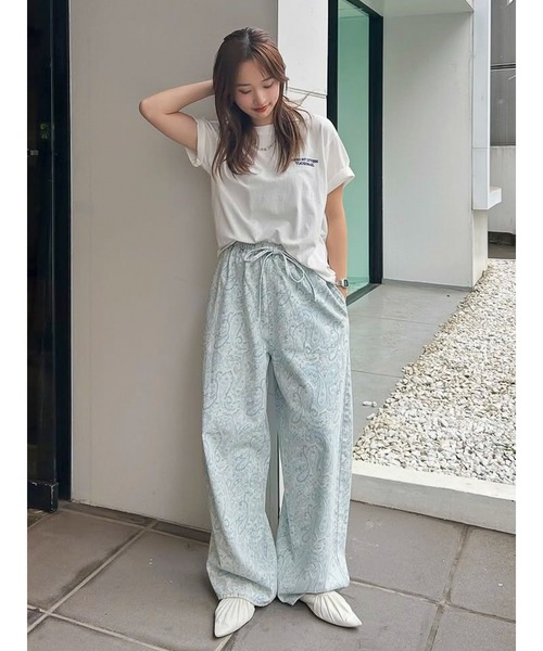 Ungrid（アングリッド）の「ペイズリーラフデニムパンツ（デニムパンツ・レディース・ブルー・FREE）」の22枚目の写真