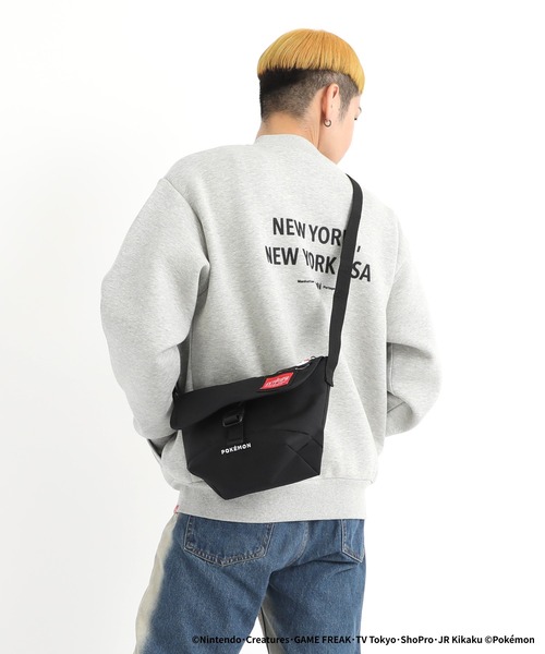 Manhattan Portage(マンハッタンポーテージ)の「NYLON MESSENGER BAG (XXS) FZP Pokemon 25 ZA(メッセンジャーバッグ・メンズ・ブラック・X-SMALL)」の4枚目の写真