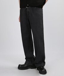 VERYVAIN（ベリベーン）の「ONETUCK WIDE DENIM (WASHED BLACK)（デニムパンツ）」