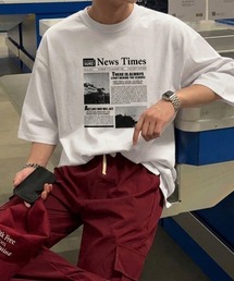ニュースタイムズプリントTシャツ