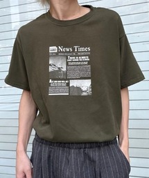 ニュースタイムズプリントTシャツ