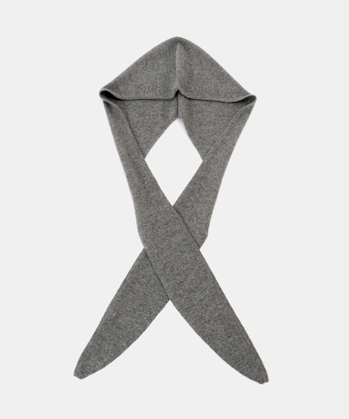 IENA（イエナ）の「フードマフラー（ストール/ショール・レディース・グレー/アイボリー・FREE）」の3枚目の写真