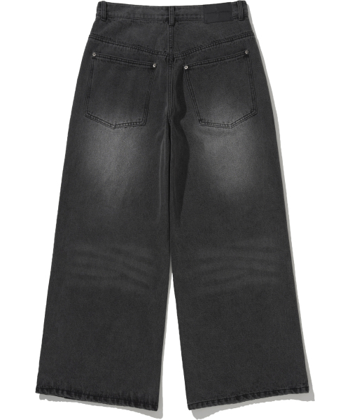 NOT4NERD(ノットフォーナード)の「Camo Double Knee Flare Fit Denim Pants - Black(デニムパンツ・レディース・その他・MEDIUM/LARGE/X-LARGE)」の3枚目の写真