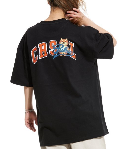 CREAM SODA LAB(クリームソーダラボ)の「マルチアークオーバーサイズポケット半袖Tシャツブラックオレンジ(Tシャツ/カットソー・メンズ・その他・LARGE/MEDIUM/X-LARGE)」の7枚目の写真