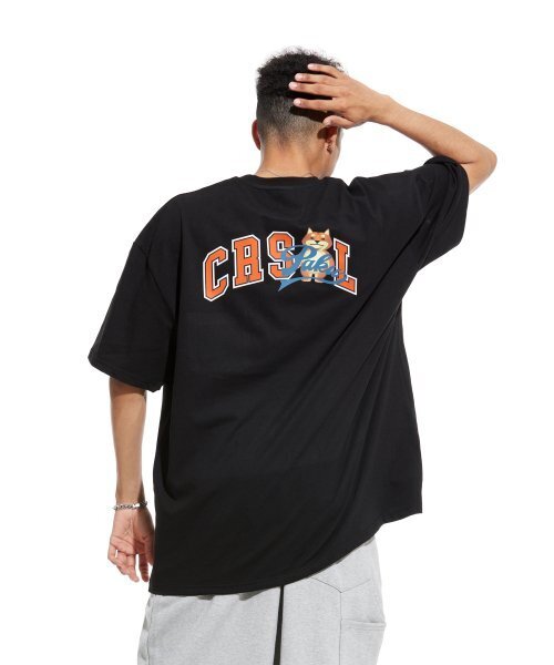 CREAM SODA LAB(クリームソーダラボ)の「マルチアークオーバーサイズポケット半袖Tシャツブラックオレンジ(Tシャツ/カットソー・メンズ・その他・LARGE/MEDIUM/X-LARGE)」の11枚目の写真