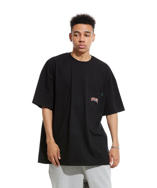 CREAM SODA LAB(クリームソーダラボ)の「マルチアークオーバーサイズポケット半袖Tシャツブラックオレンジ(Tシャツ/カットソー・メンズ・その他・LARGE/MEDIUM/X-LARGE)」の13枚目の写真