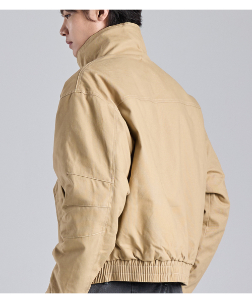 BUTTON SEOUL（ボタンソウル）の「クロップヘビーボアツーウェイワークジャケット（ベージュ）（ブルゾン・メンズ・その他・LARGE/X-LARGE/MEDIUM）」の9枚目の写真